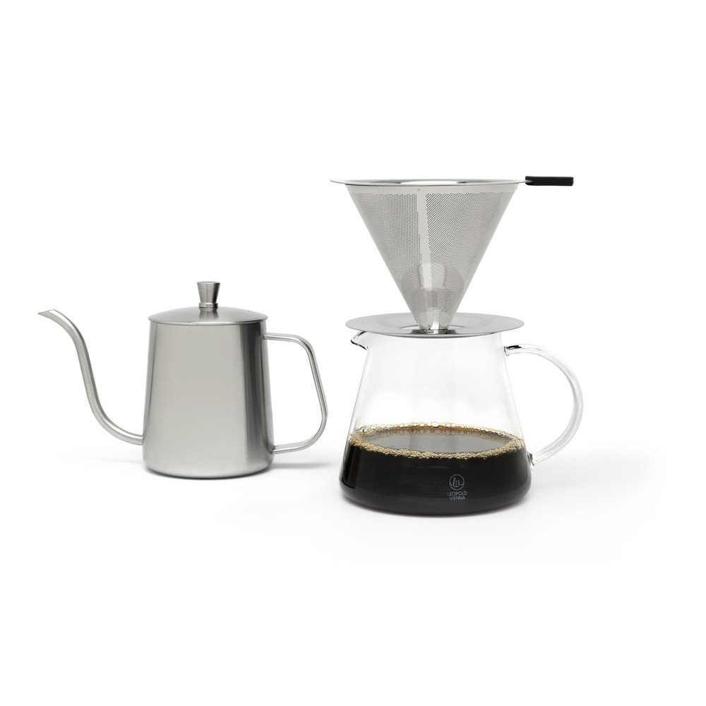 Komplet za pripravo filter kave iz nerjavečega jekla v srebrni barvi 500 ml Slow Coffee