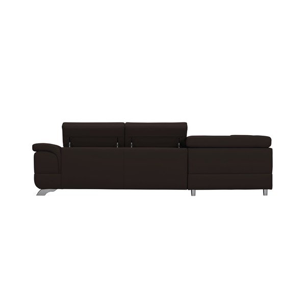 Temno rjave barve Windsor & Co Sofas Gamma raztegljiv kavč, levi kot-image-2