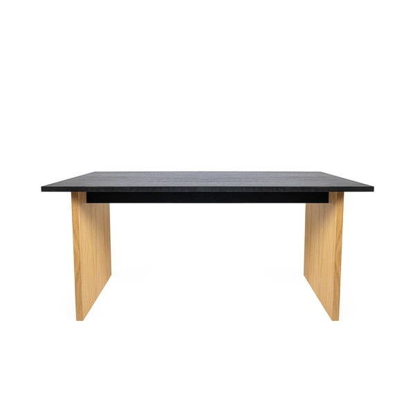 Jedilna miza s ploščo v hrastovem dekorju 90x160 cm Stripe - Woodman-image-2