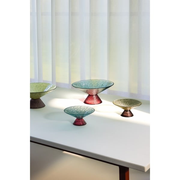 Rdeče-modra steklena skleda za sadje ø 25 cm Bonbon – Hübsch-image-3