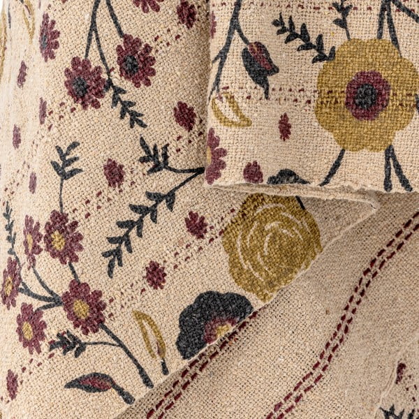 Rjava odeja iz recikliranega bombaža 130x160 cm Eydis – Bloomingville-image-3