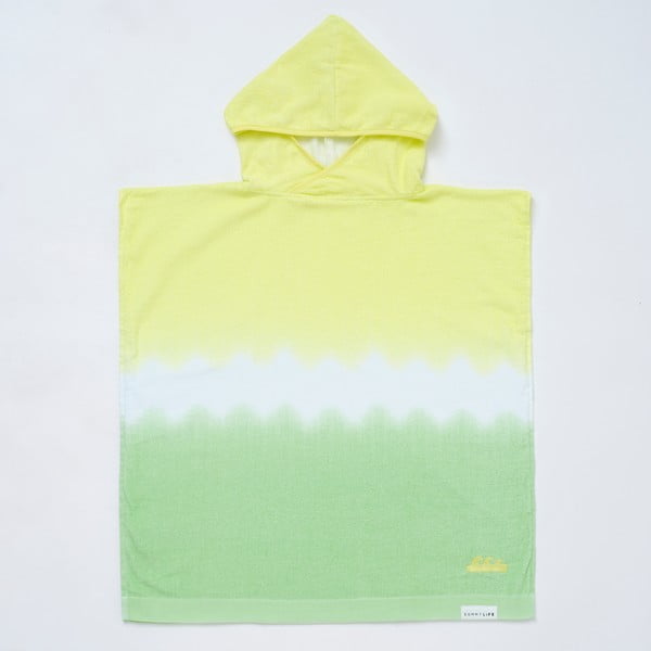Rumeno-zelena bombažna otroška brisača 70x70 cm Terry - Sunnylife