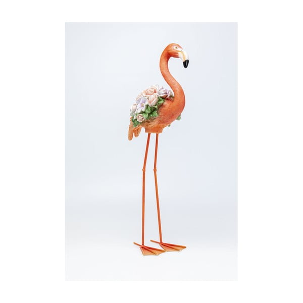 Oranžna dekoracija Kare Design Flamingo, višina 75 cm