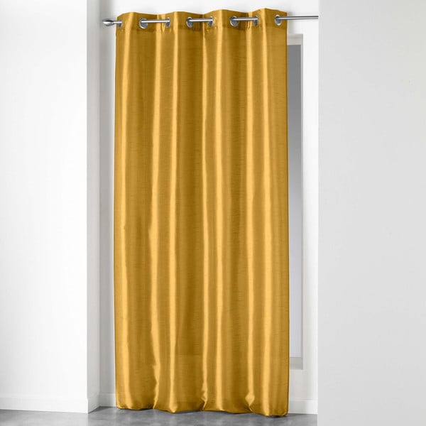 Rumena zavesa iz mikrosatena 140x240 cm Shana – douceur d'intérieur