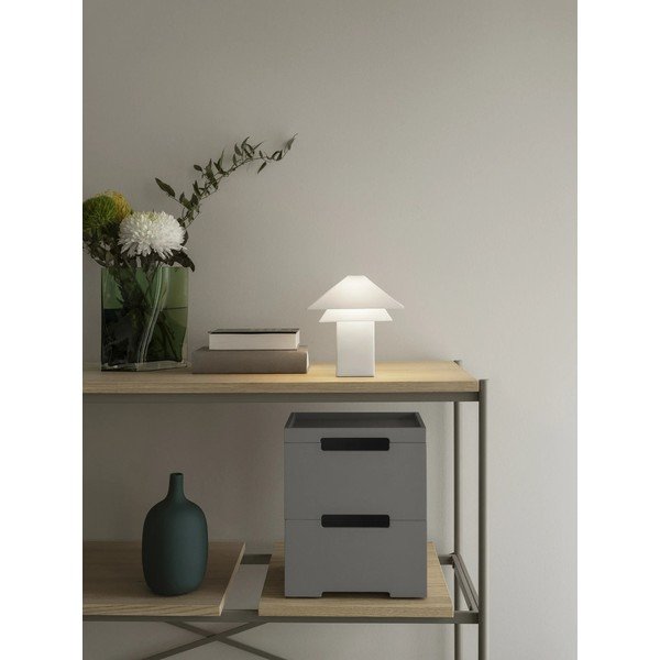Bela LED zatemnitvena namizna svetilka s kovinskim senčilom (višina 33,5 cm) Sanaka – Blomus-image-4