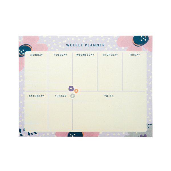 Tedenski planer Busy B Planner Lepo/Floral, 60 listov
