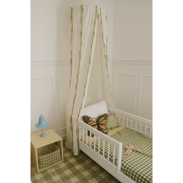 Zelena ročno tkana pralna bombažna otroška preproga 90x120 cm Vichy – Lorena Canals-image-3