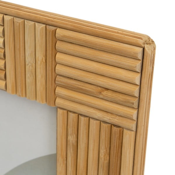 Stoječ okvir iz bambusa v naravni barvi 23x28 cm – Casa Selección-image-2