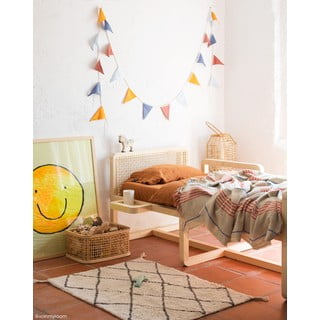 Kremno bela pralna ročno tkana bombažna preproga 70x100 cm Mini Bereber – Lorena Canals