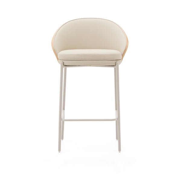 Barski stol v bež in naravni barvi (višina sedeža 65 cm) Eamy – Kave Home-image-4