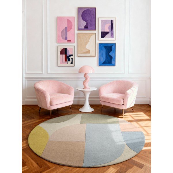 Ročno tkana volnena okrogla preproga ø 200 cm Westminster Piccadilly – Ted Baker-image-1