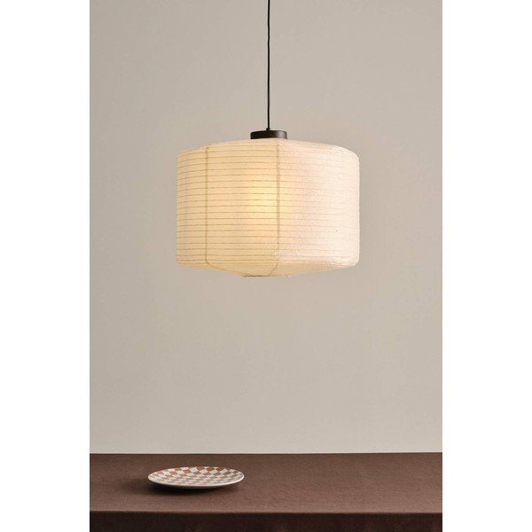 Bež papirnata viseča svetilka ø 60 cm Siv – Jotex-image-1