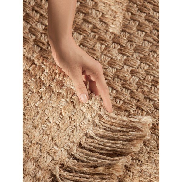 Ročno tkana preproga iz jute v naravni barvi 160x230 cm Fjord – Hanse Home-image-3