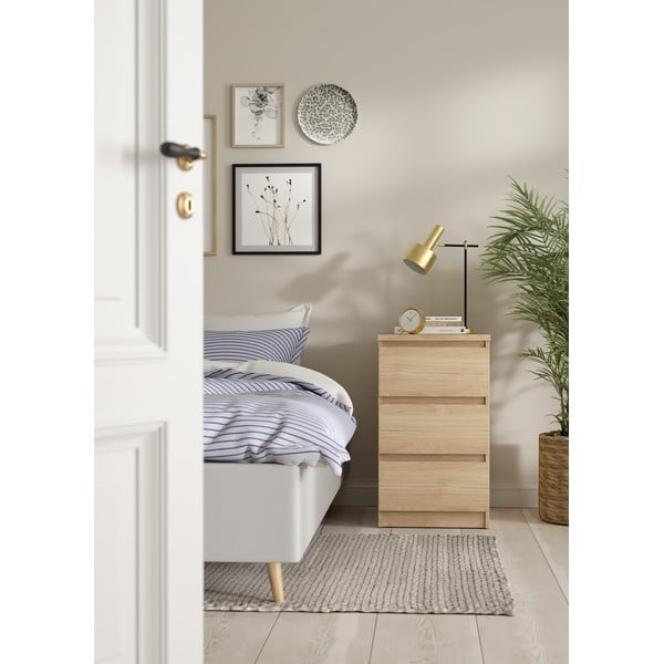 Komoda v hrastovem dekorju 40x70x50 cm Naia – Tvilum-image-1