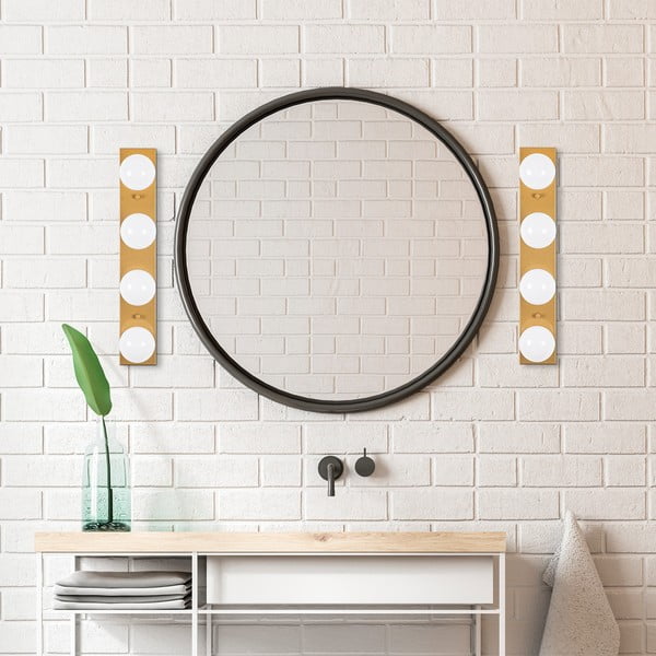 Stenska svetilka v zlati barvi Mirro – Opviq lights-image-4