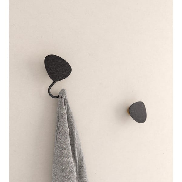 Črn jeklen stenski obešalnik Dot S Bull – LIND DNA-image-2