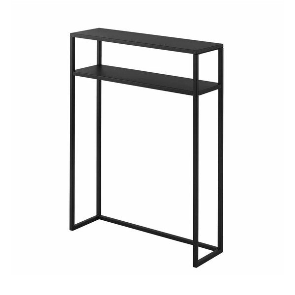 Črna kovinska stranska mizica 18x60 cm Tower – YAMAZAKI