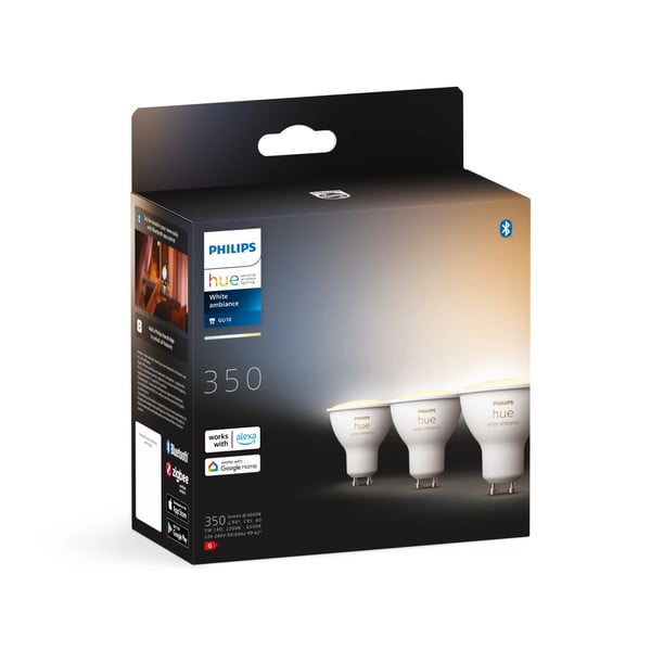 LED žarnice v kompletu 3 ks z žarnico GU10, 4 W White ambiance – Philips Hue-image-3