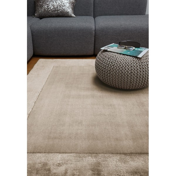 Svetlo rjava ročno tkana preproga iz mešanice volne 160x230 cm Ascot – Asiatic Carpets-image-1