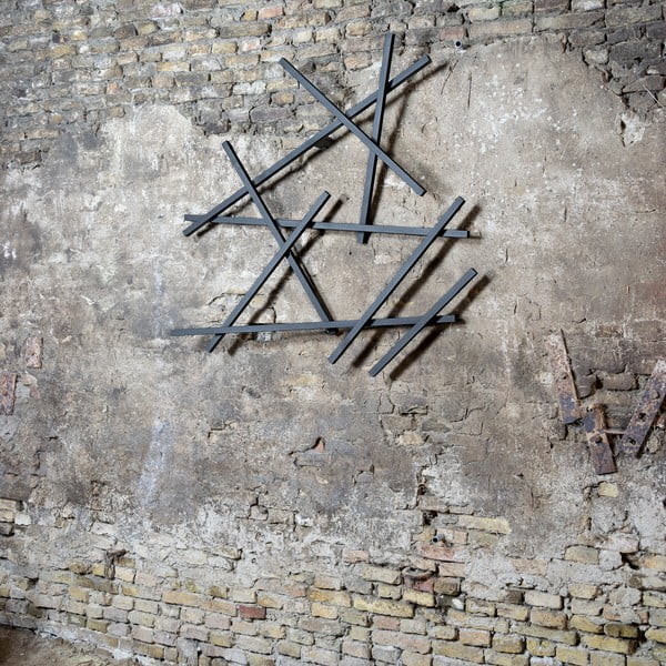 Črn kovinski stenski obešalnik 79 cm Matches – Spinder Design-image-4