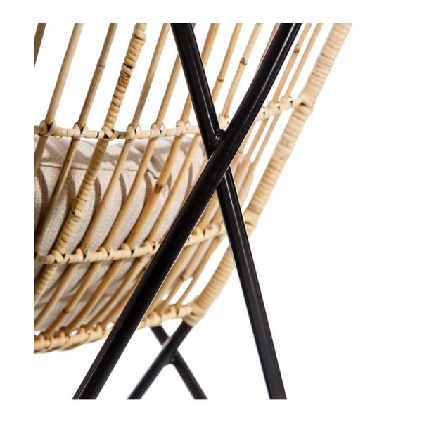 Pleten fotelj v naravni barvi – Ixia-image-4