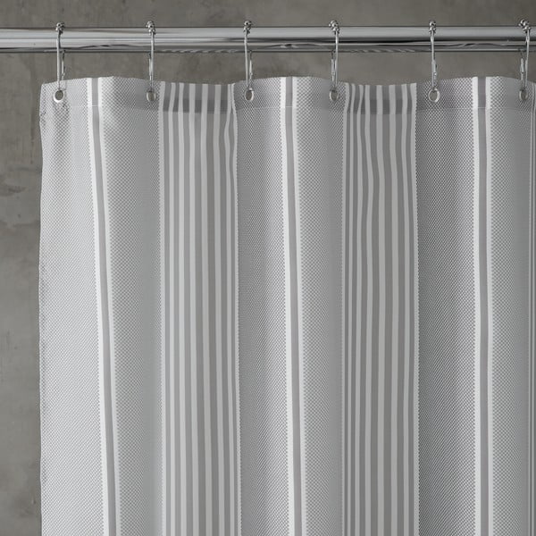 Tuš zavesa 180x180 cm Textured Stripe - Catherine Lansfield