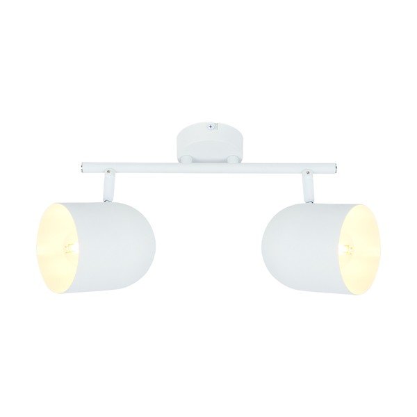 Bela stropna svetilka s kovinskim senčilom 38x10 cm Azuro – Candellux Lighting