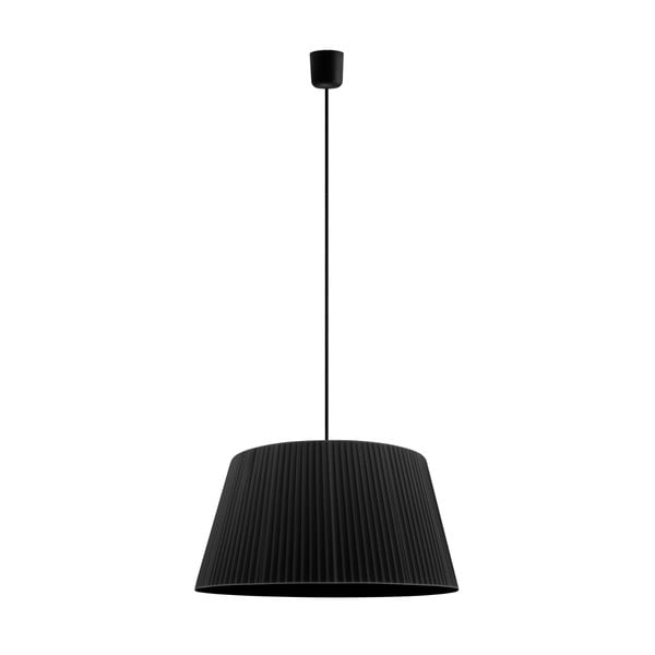 Črna stropna svetilka Sotto Luce KAMI, Ø 54 cm
