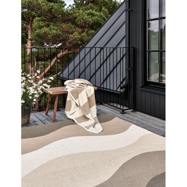 Rjav/bež zunanji in notranji tekač 70x200 cm Urvi Earth – Pappelina-image-1
