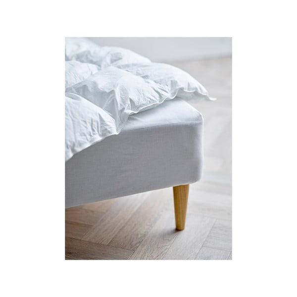 Bela napenjalna rjuha iz organskega bombaža 90x200 cm Calm – Södahl-image-2