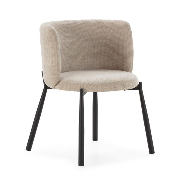 Bež oblazinjeni jedilni stoli v kompletu 2 ks Ginny – MOME