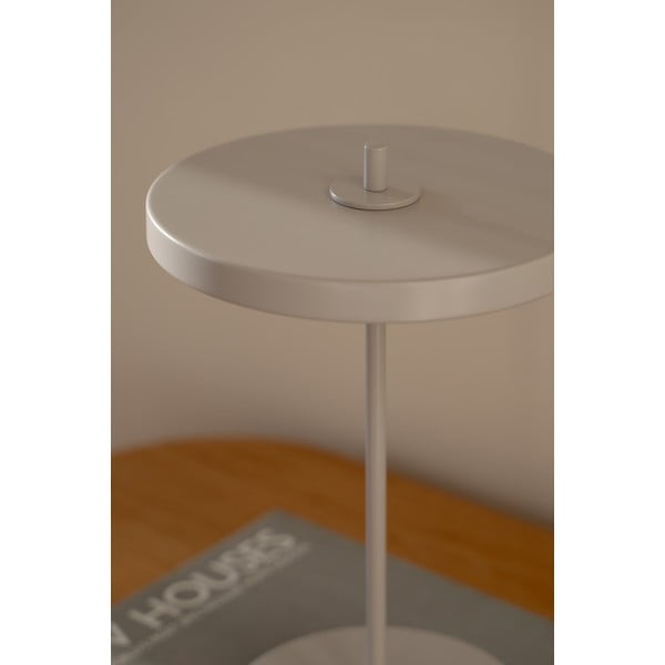 Svetlo siva kovinska LED namizna svetilka s kovinskim senčilom (višina 31 cm) Asteria Move – UMAGE-image-3