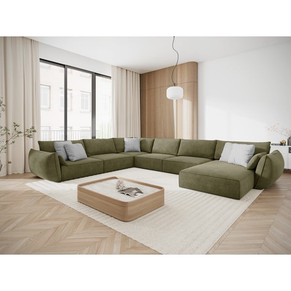 Zeleni kotni kavč (levi kot) Vanda - Mazzini Sofas-image-1