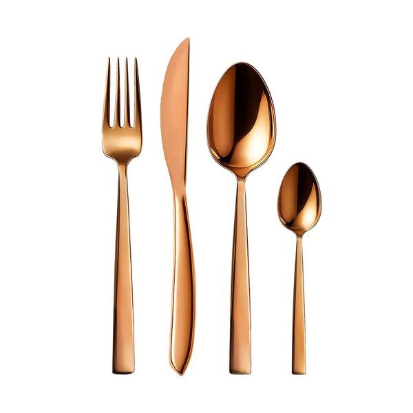 Pribor iz nerjavečega jekla v bakreni barvi 24 kos Copper - Orion