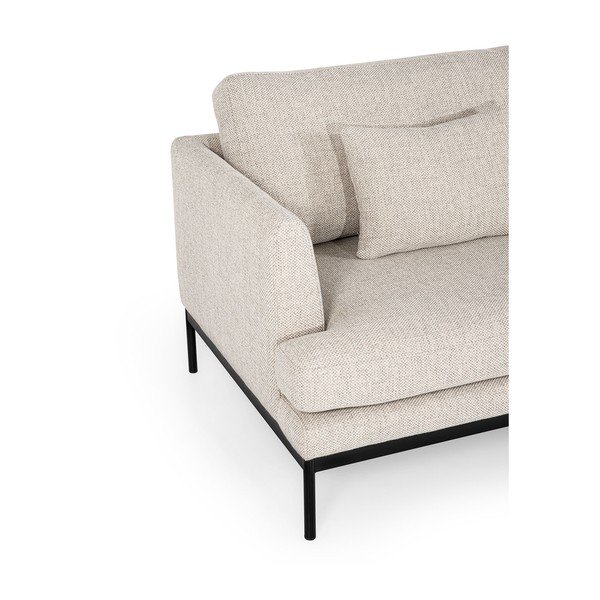 Svetlo bež sedežna garnitura Ndesign Pearl, širina 204 cm-image-2