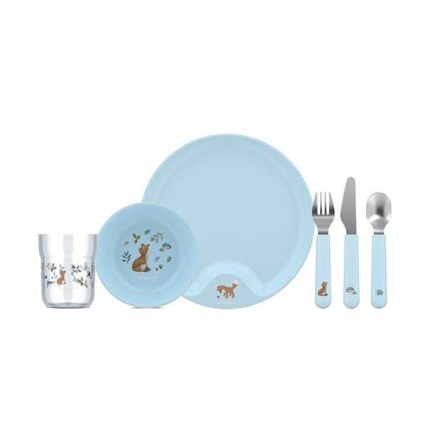 Plastičen otroški set posode 6 ks Forest Friends – Mepal