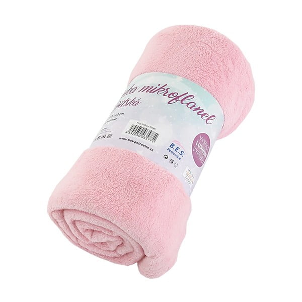 Rožnata otroška odeja iz mikroflanele 110x140 cm Exclusive – B.E.S.