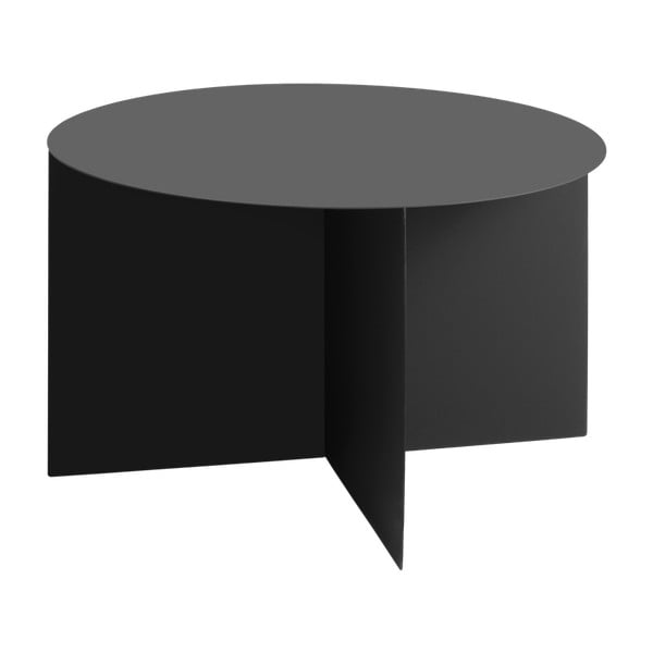 Črna klubska mizica Custom Form Oli, ⌀ 70 cm