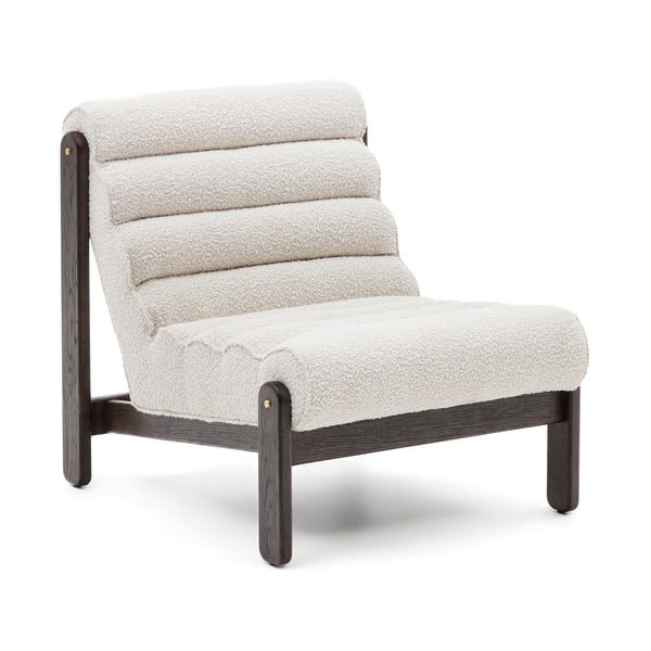 Bel fotelj iz tkanine bouclé Magira – Kave Home