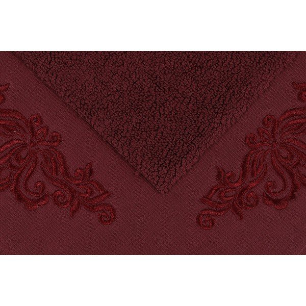 Komplet 2 bordo rdečih kopalniških preprog Hobby Sapphire-image-2
