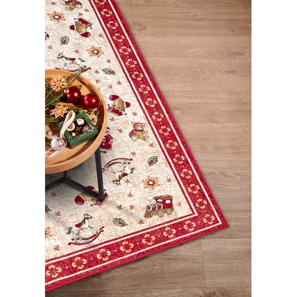 Rdeča preproga z božičnim motivom iz mešanice bombaža 160x230 cm Toy's Delight Red Christmas – Villeroy&Boch-image-2