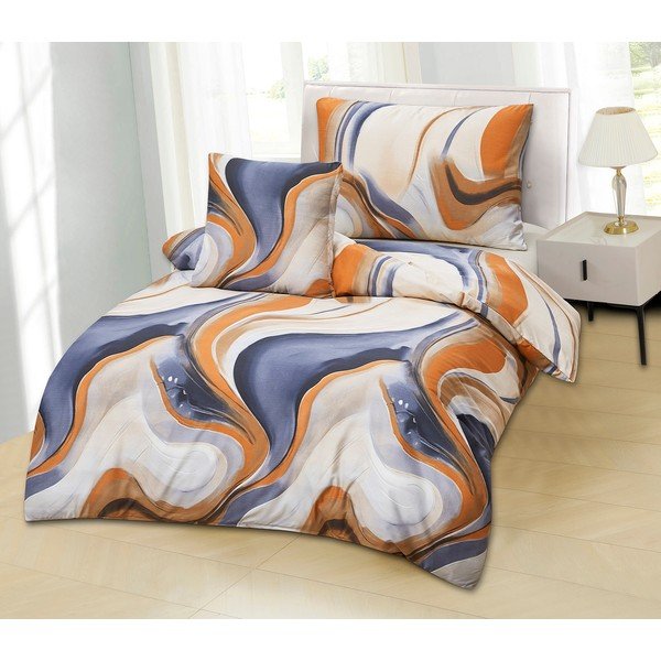 Enojna 3-delna posteljnina iz mikrosatena 140x200 cm Gonzalo – My House-image-1