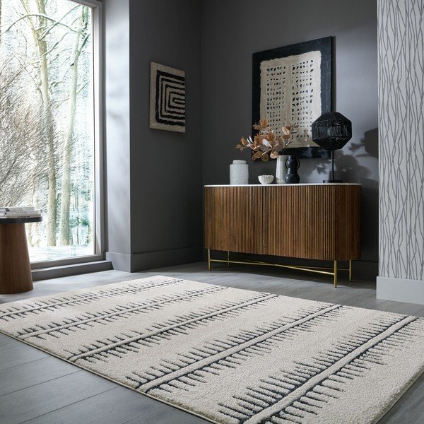 Kremno bela preproga 200x290 cm Maple – Flair Rugs-image-1