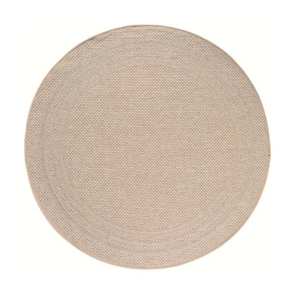 Bež okrogla notranja in zunanja preproga ø 120 cm Desert 1304 – Ayyildiz Carpets