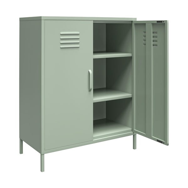 Zelena kovinska omarica 40x102x80 cm Mission District – Støraa-image-3