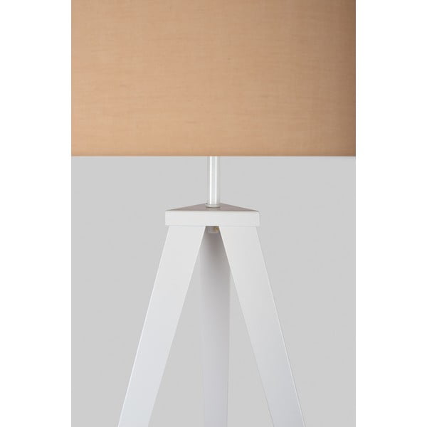 Talna svetilka z belimi kovinskimi nogami in bež senčnikom Bonami Essentials Kiki-image-2