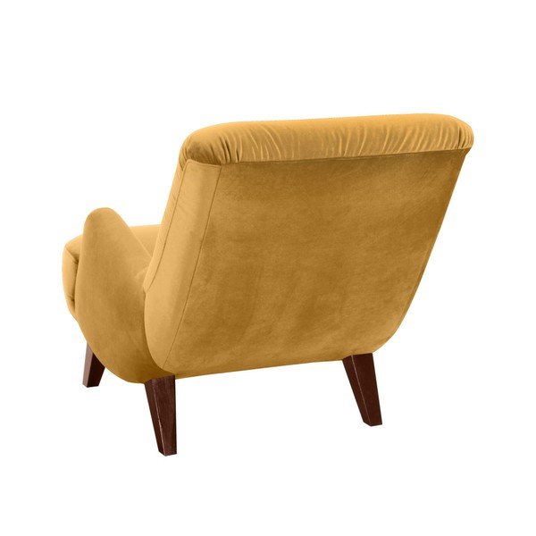 Rumen fotelj z rjavimi nogami Max Winzer Brandford Suede-image-2