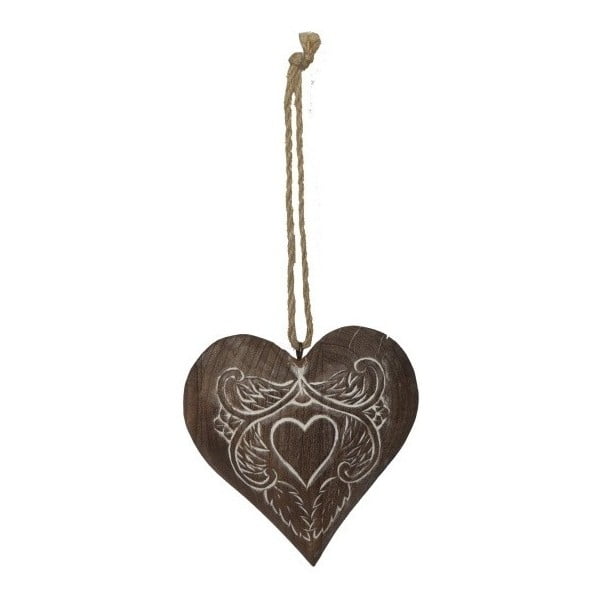 Antic Line Julie lesena viseča dekoracija v obliki srca