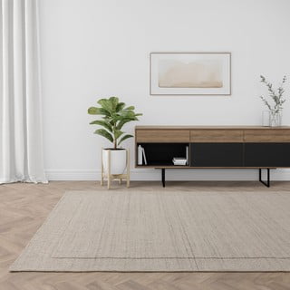 Kremno bela ročno tkana volnena preproga 160x230 cm Larson – Asiatic Carpets