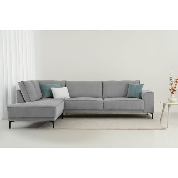 Siva kotna sedežna garnitura (levi kot/v obliki črke L) Copenhagen – Scandic-image-1